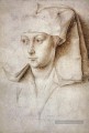 Portrait d’une jeune femme peintre Rogier van der Weyden